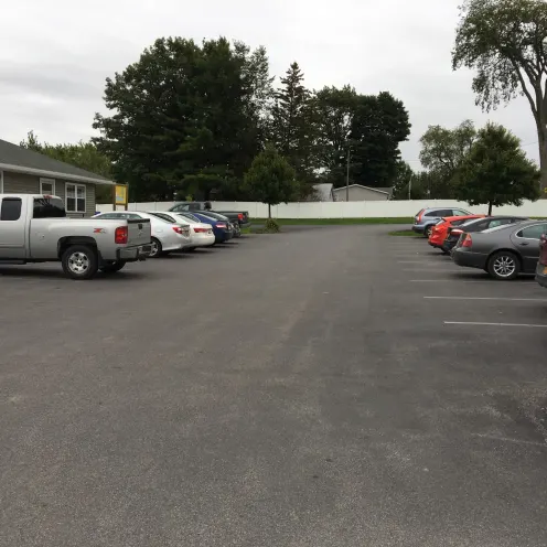 Parking lot of Waterville Veterinary Clinic